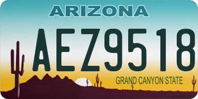 AZ license plate AEZ9518