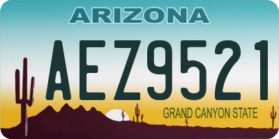 AZ license plate AEZ9521