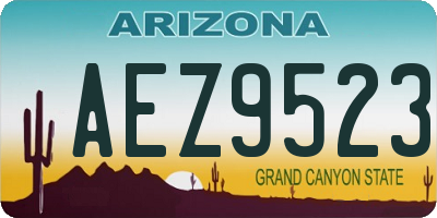 AZ license plate AEZ9523