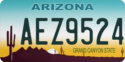 AZ license plate AEZ9524