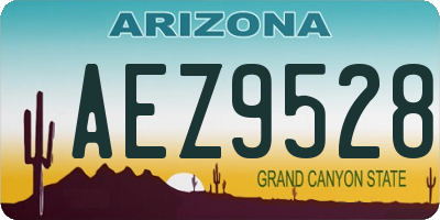 AZ license plate AEZ9528
