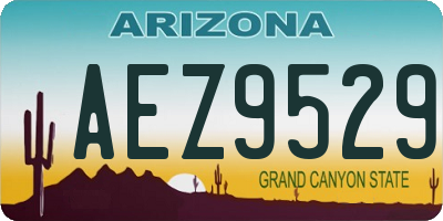 AZ license plate AEZ9529