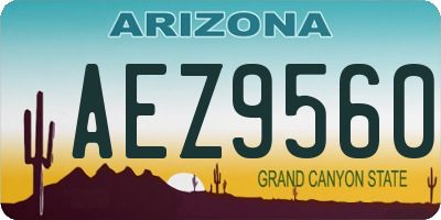 AZ license plate AEZ9560