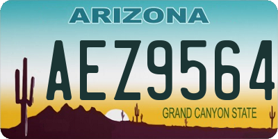 AZ license plate AEZ9564