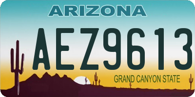 AZ license plate AEZ9613