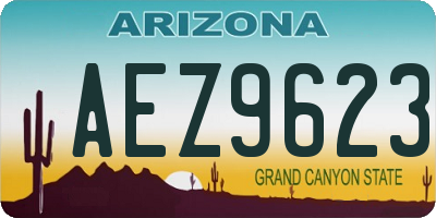 AZ license plate AEZ9623