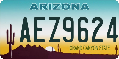 AZ license plate AEZ9624