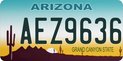 AZ license plate AEZ9636
