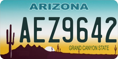 AZ license plate AEZ9642