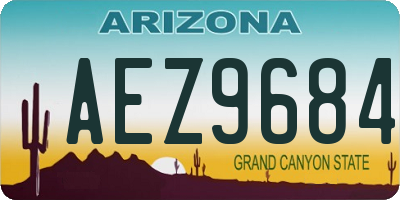 AZ license plate AEZ9684