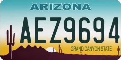 AZ license plate AEZ9694