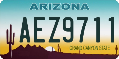 AZ license plate AEZ9711