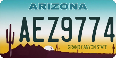 AZ license plate AEZ9774