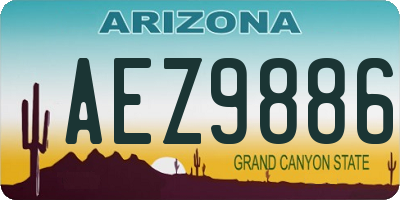 AZ license plate AEZ9886