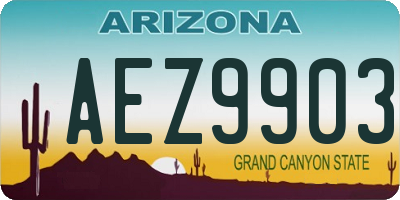 AZ license plate AEZ9903