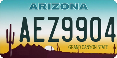 AZ license plate AEZ9904