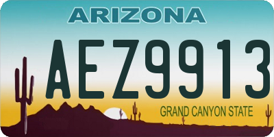 AZ license plate AEZ9913