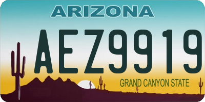 AZ license plate AEZ9919