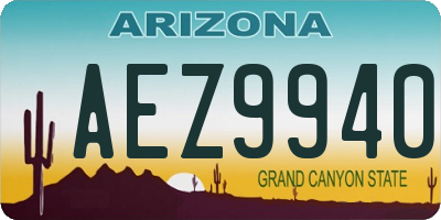AZ license plate AEZ9940