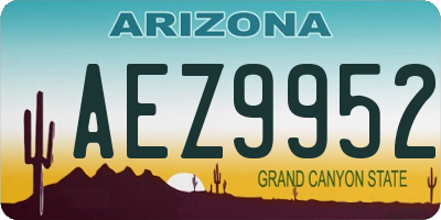 AZ license plate AEZ9952