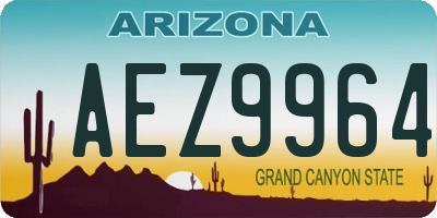 AZ license plate AEZ9964