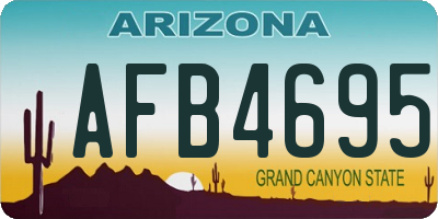 AZ license plate AFB4695