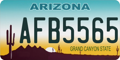 AZ license plate AFB5565