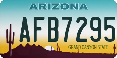 AZ license plate AFB7295