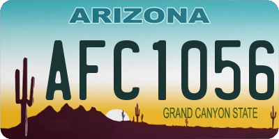 AZ license plate AFC1056