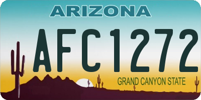AZ license plate AFC1272