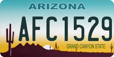 AZ license plate AFC1529