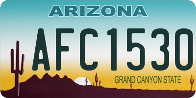 AZ license plate AFC1530
