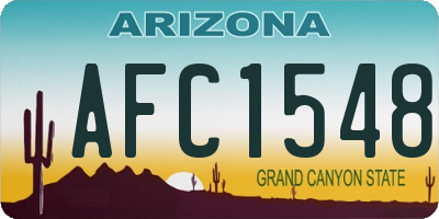 AZ license plate AFC1548