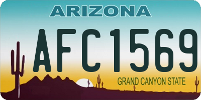 AZ license plate AFC1569