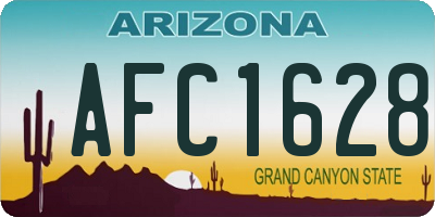 AZ license plate AFC1628