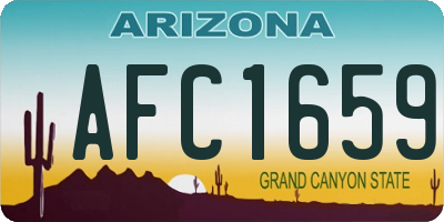 AZ license plate AFC1659