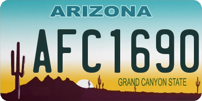 AZ license plate AFC1690