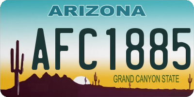 AZ license plate AFC1885