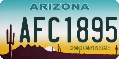 AZ license plate AFC1895