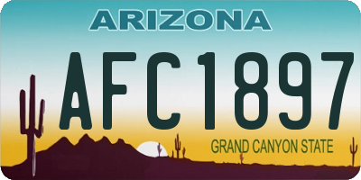 AZ license plate AFC1897