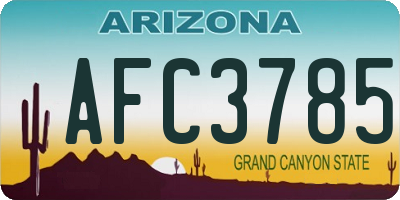 AZ license plate AFC3785