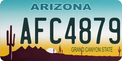 AZ license plate AFC4879