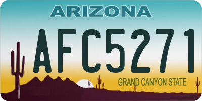 AZ license plate AFC5271