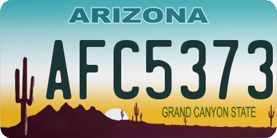 AZ license plate AFC5373