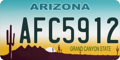AZ license plate AFC5912