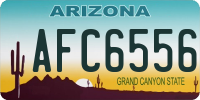 AZ license plate AFC6556
