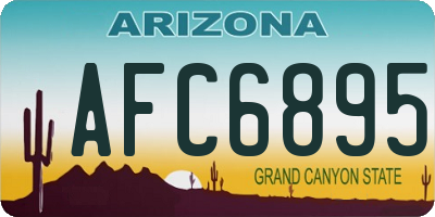 AZ license plate AFC6895