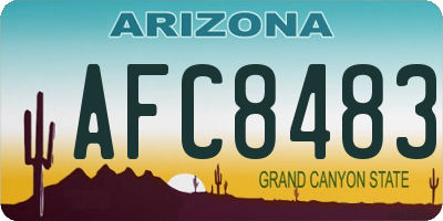 AZ license plate AFC8483