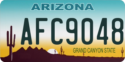 AZ license plate AFC9048