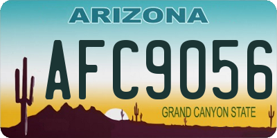 AZ license plate AFC9056